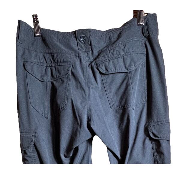 Kuhl Women Hiking Cargo Pant Sz 8 Gray Roll Tab Legs Campcore Utility Gorpcore - Picture 5 of 7